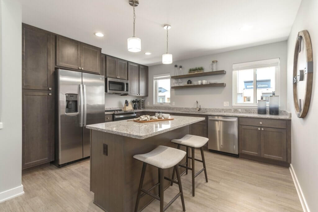 Interior image of Woodview Commons Townhomes, a luxury multifamily development located in Ann Arbor Michigan. 
